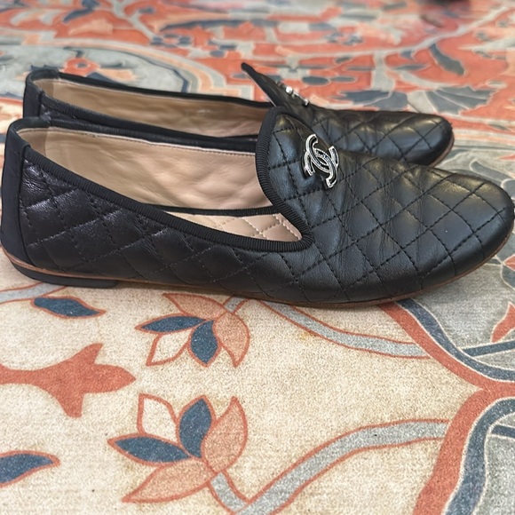 Authentic Chanel Flats Loafers Size 37 - Picture 6 of 15